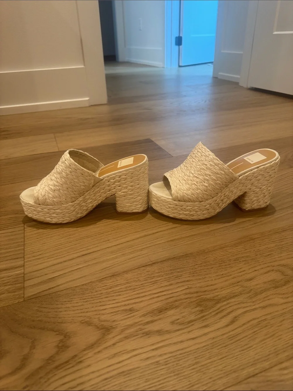 Dolce Vita Elora - Cream Braided Platform Mule Sandals